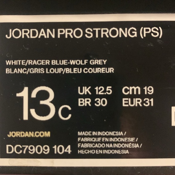 Jordan Pro Strong (ps) 13c - Picture 3 of 4